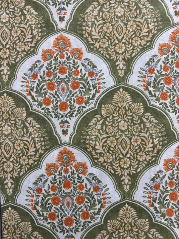 Multicolor_Manohari_Sage_Cotton_Double_Bedsheet_With_Pillow_Cover