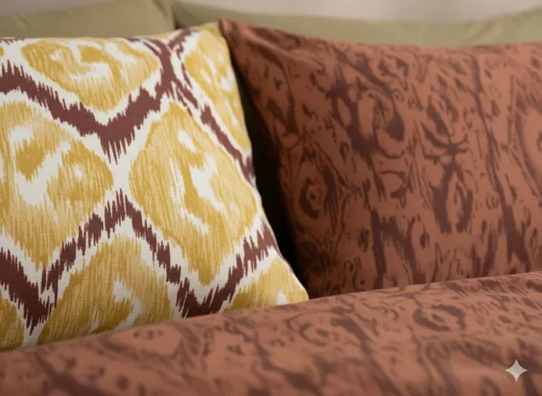 Saaj_Mustard_Cotton_Double_Bedsheet_With_Pillow_Cover