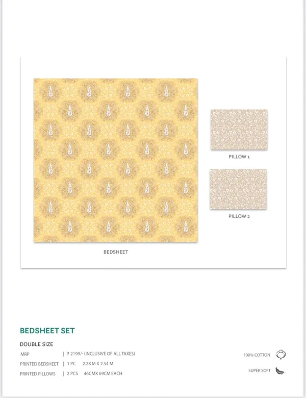 Yellow_Heer_Cotton_Double_Bedsheet_With_Pillow_Cover