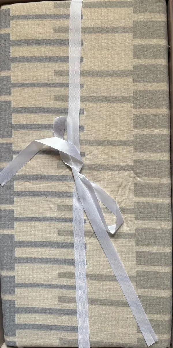 Beige_Grey_Linear_Design_Cotton_Double_Bedsheet_With_Pillow_Cover