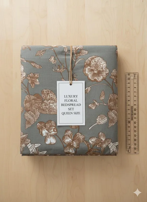 Grey_Floral_Cotton_Double_Bedsheet_With_Pillow_Cover