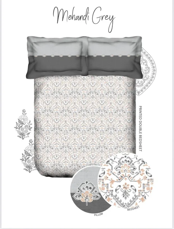 Grey_Cotton_Double_Bedsheet_With_Pillow_Cover