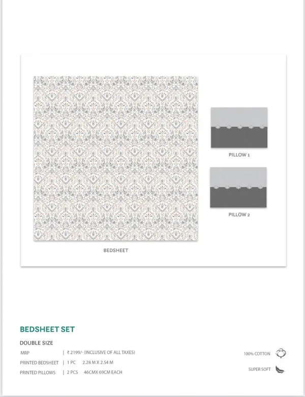 Grey_Cotton_Double_Bedsheet_With_Pillow_Cover