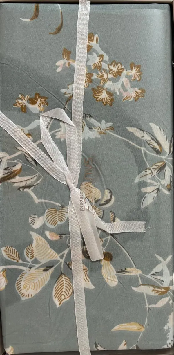 Green_Floral_Pattern_Cotton_Double_Bedsheet_With_Pillow_Cover