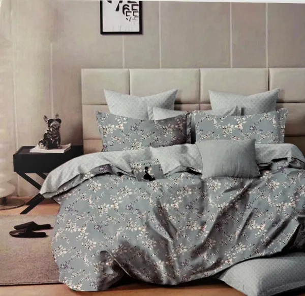 Green_Floral_Pattern_Cotton_Double_Bedsheet_With_Pillow_Cover