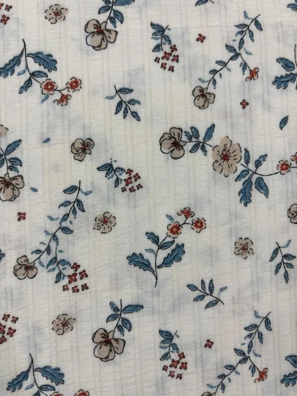 Light_Brown_Tiny_Floral_(Beige)_Cotton_Double_Bedsheet_With_Pillow_Cover