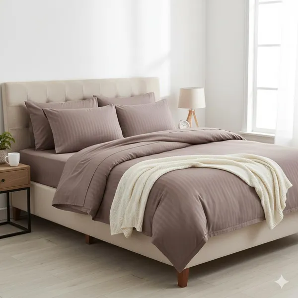 Purple_Plain_Striped_Cotton_Double_Bedsheet_With_Pillow_Cover