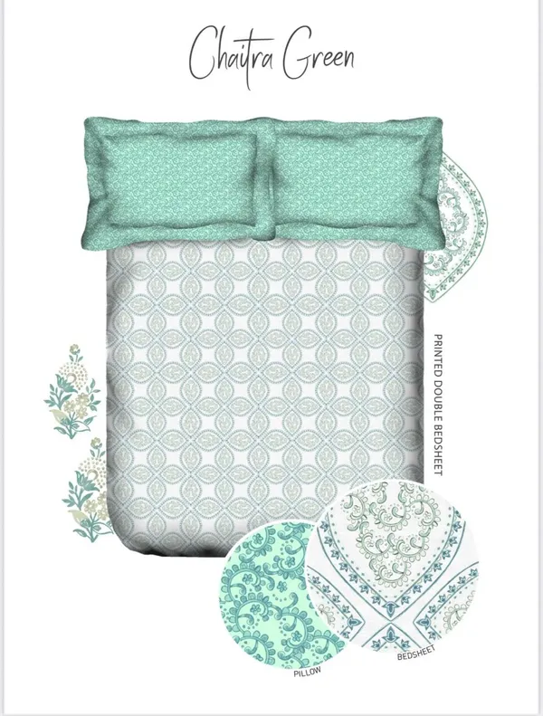 Green_Chaitra_Cotton_Double_Bedsheet_With_Pillow_Cover