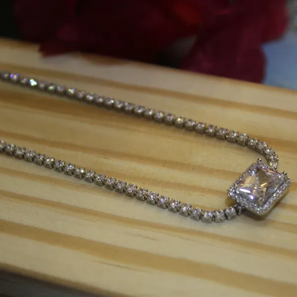 White_&_Silver_Premium_Brass_And_American_Diamond_Neck_Pendant_For_Women