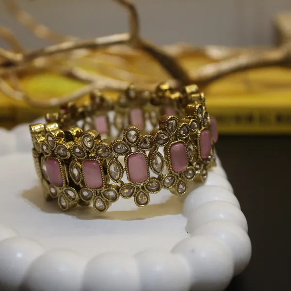 Pink_&_Golden_Premium_Brass_Adjustable_Bracelets_For_Women