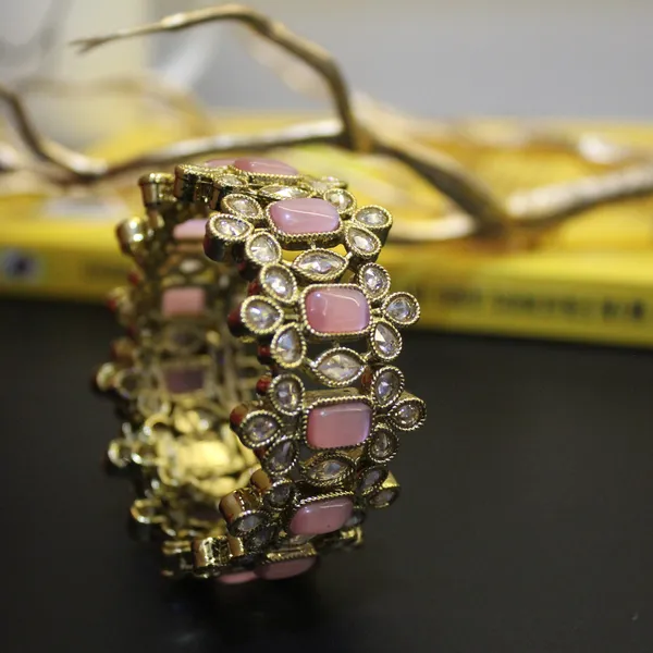 Pink_&_Golden_Premium_Brass_Adjustable_Bracelets_For_Women