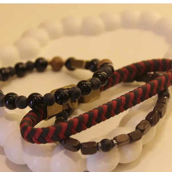 Multi-Layer_Leather_Wooden_Bead__Hand-Woven_Four-Piece_Men's_Bracelet