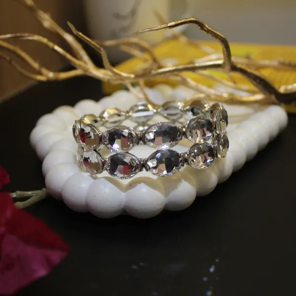 Silver_Premium_Crystal_Stretch_Bracelets_For_Women
