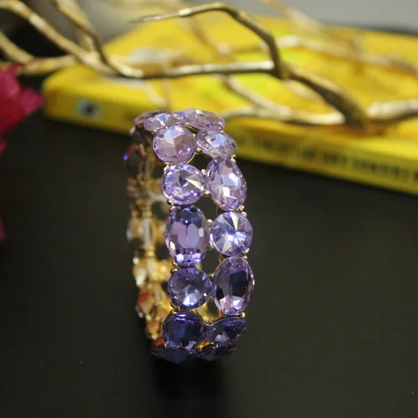 Purple_Premium_Crystal_Stretch_Bracelets_For_Women