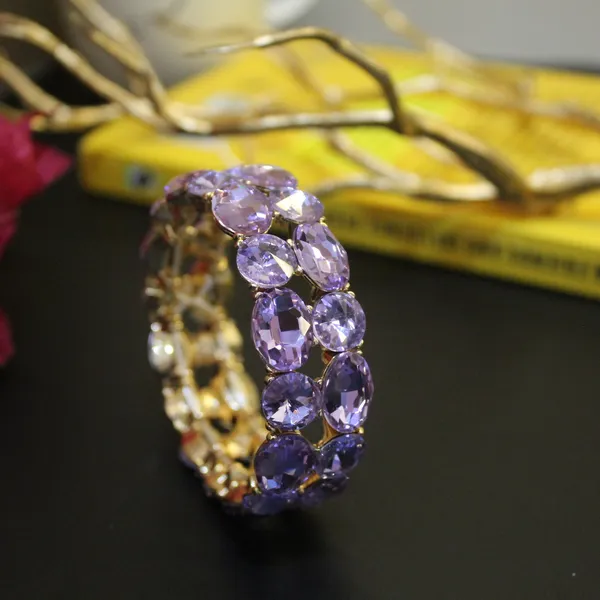 Purple_Premium_Crystal_Stretch_Bracelets_For_Women