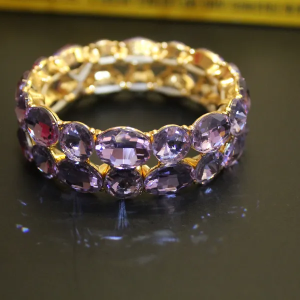 Purple_Premium_Crystal_Stretch_Bracelets_For_Women