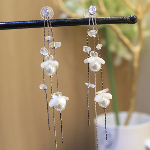 White_Premium_Stainless_Steel_Korean_Earring_For_Women