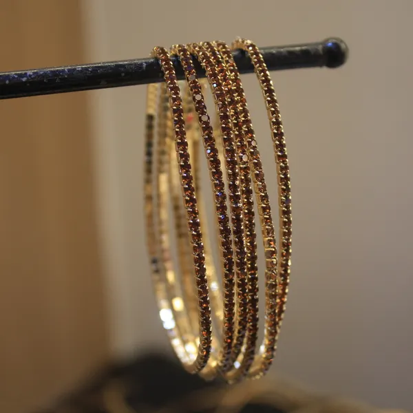 Glimsy_Sparkling_Tennis_Stretch_Maroon_Bracelet_Set_(Pack_of_6)