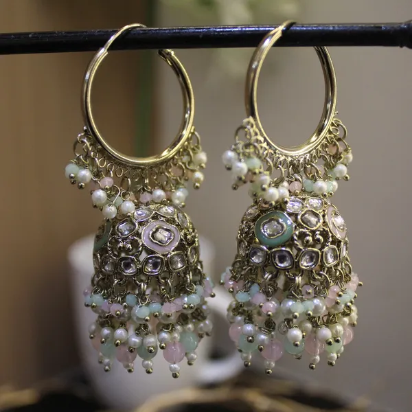 Brass_Stylish_Jhumkas_For_Women