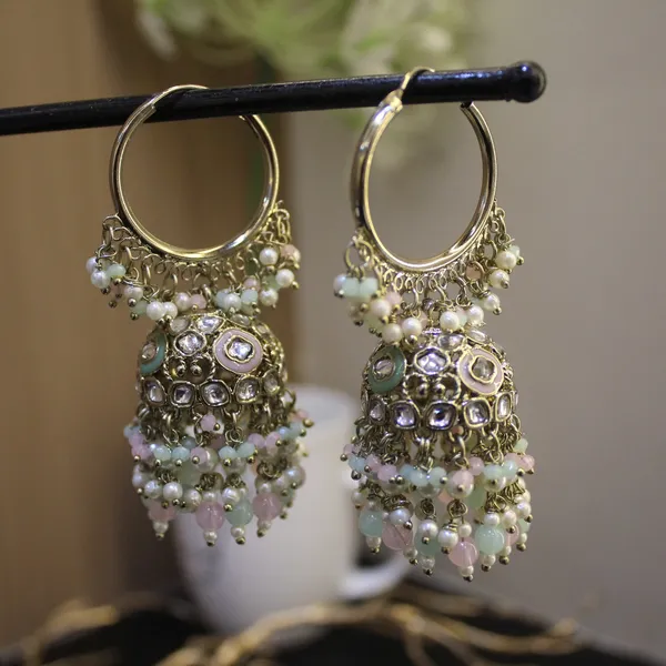 Brass_Stylish_Jhumkas_For_Women