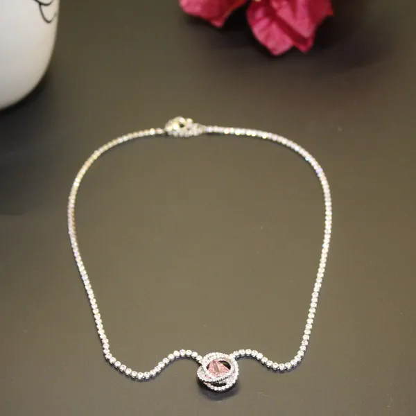 Silver_&_Pink_Premium_Brass_And_American_Diamond_Neck_Pendant_For_Women