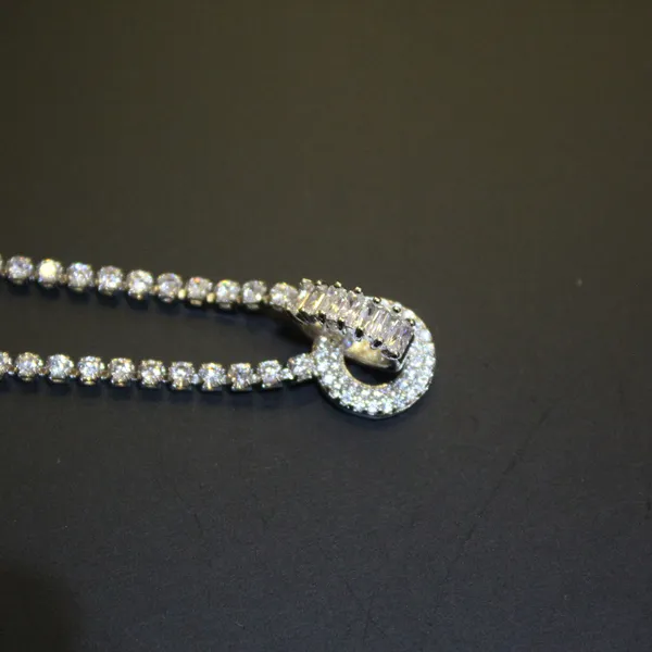 White_&_Silver_Premium_Brass_And_American_Diamond_Neck_Pendant_For_Women
