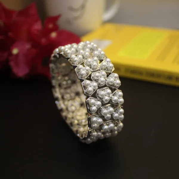 White_&_Silver_Premium_Brass_Bracelets_For_Women