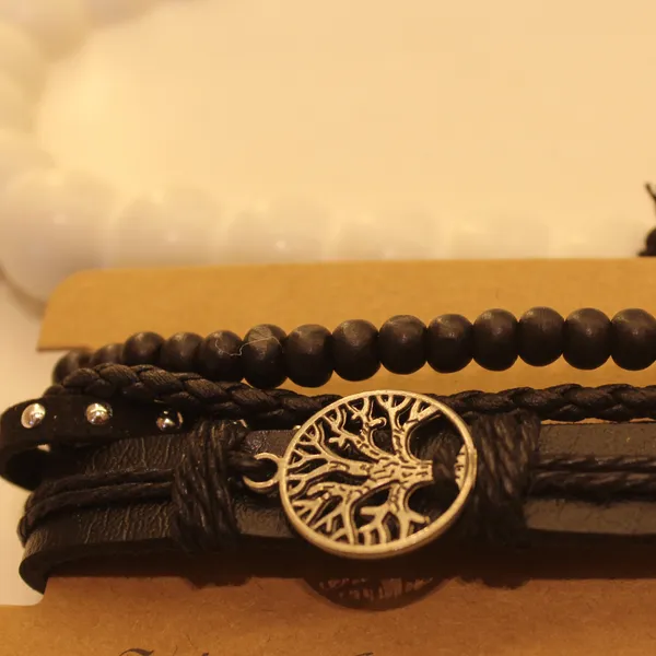Multi-Layer_Leather_Wooden_Bead__Hand-Woven_Four-Piece_Men's_Bracelet