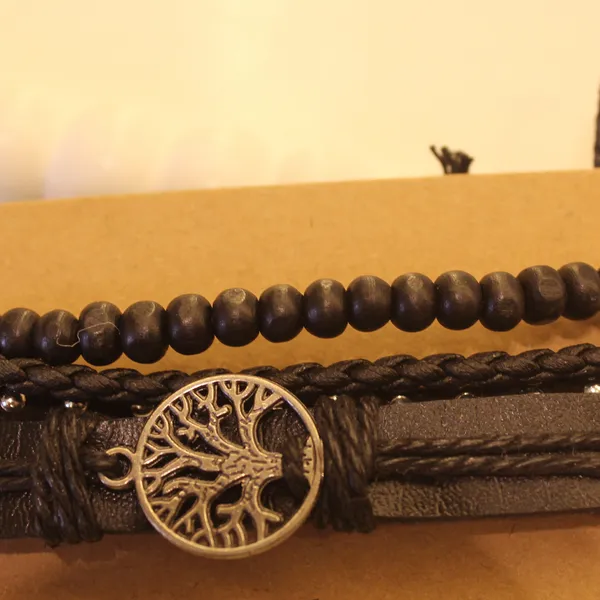 Multi-Layer_Leather_Wooden_Bead__Hand-Woven_Four-Piece_Men's_Bracelet
