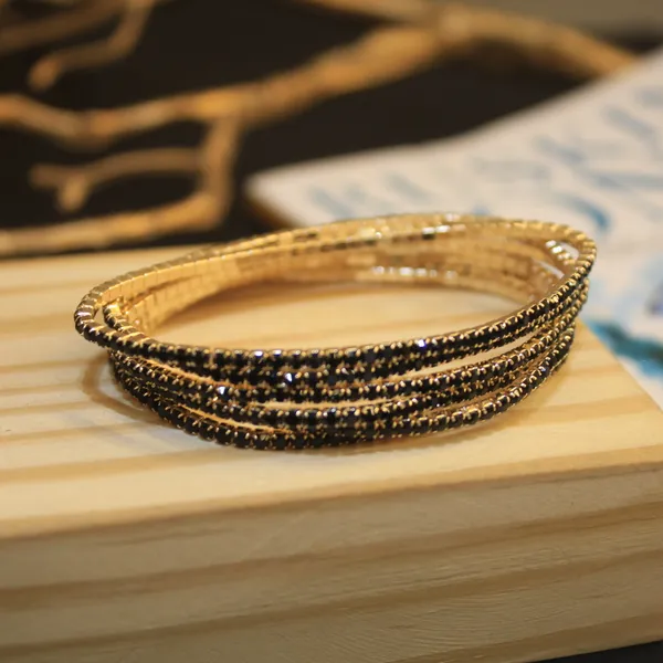 Glimsy_Sparkling_Tennis_Stretch_Black_Bracelet_Set_(Pack_of_6)