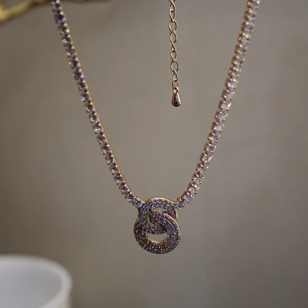 White_&_Golden_Premium_Brass_And_American_Diamond_Neck_Pendant_For_Women