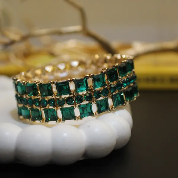 Green_Premium_Crystal_Stretch_Bracelets_For_Women