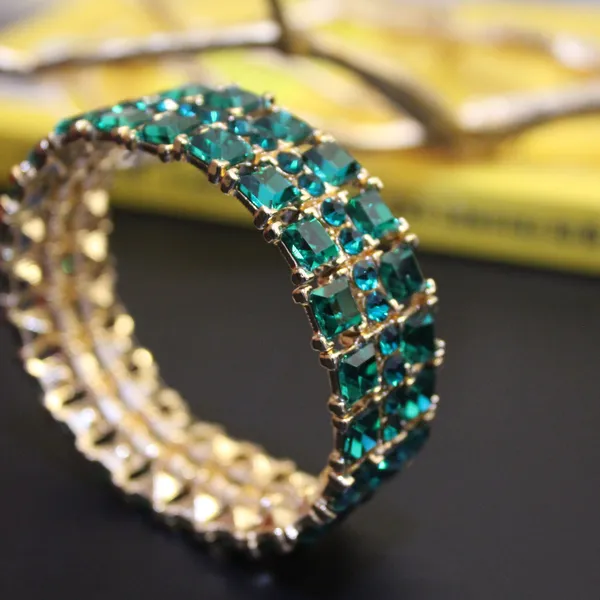 Green_Premium_Crystal_Stretch_Bracelets_For_Women
