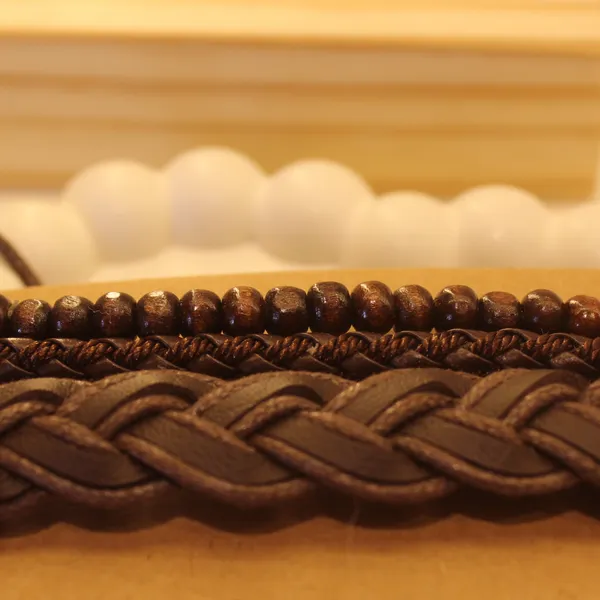 Multi-Layer_Leather_Wooden_Bead__Hand-Woven_Four-Piece_Men's_Bracelet