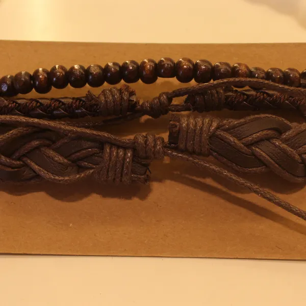 Multi-Layer_Leather_Wooden_Bead__Hand-Woven_Four-Piece_Men's_Bracelet