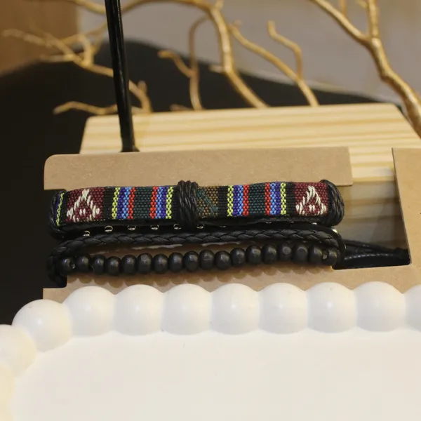Multi-Layer_Leather_Wooden_Bead__Hand-Woven_Four-Piece_Men's_Bracelet