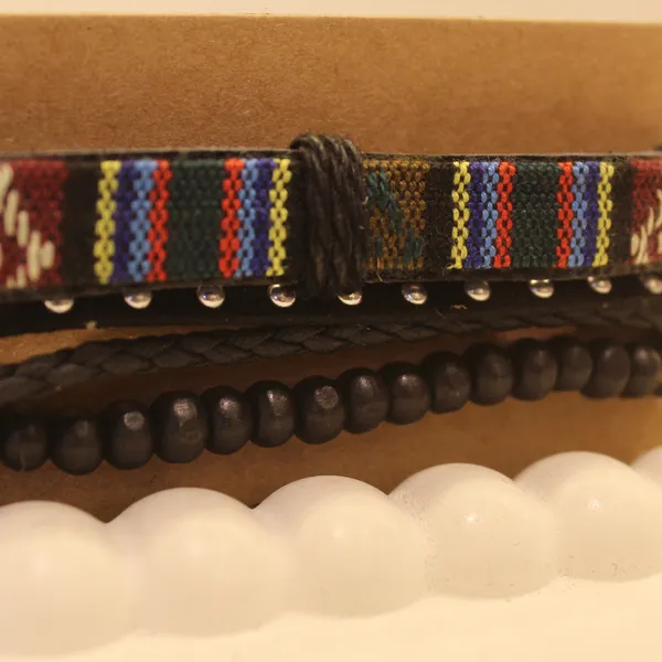 Multi-Layer_Leather_Wooden_Bead__Hand-Woven_Four-Piece_Men's_Bracelet