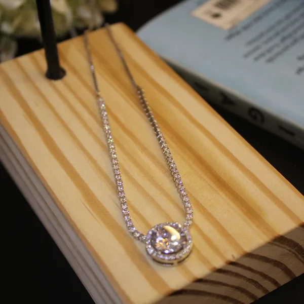White_&_Silver_Premium_Brass_And_American_Diamond_Neck_Pendant_For_Women