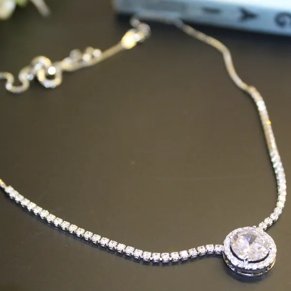 White_&_Silver_Premium_Brass_And_American_Diamond_Neck_Pendant_For_Women
