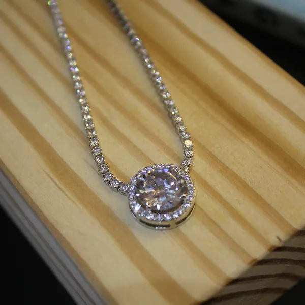 White_&_Silver_Premium_Brass_And_American_Diamond_Neck_Pendant_For_Women