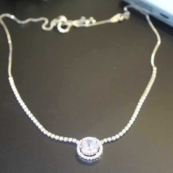 White_&_Silver_Premium_Brass_And_American_Diamond_Neck_Pendant_For_Women