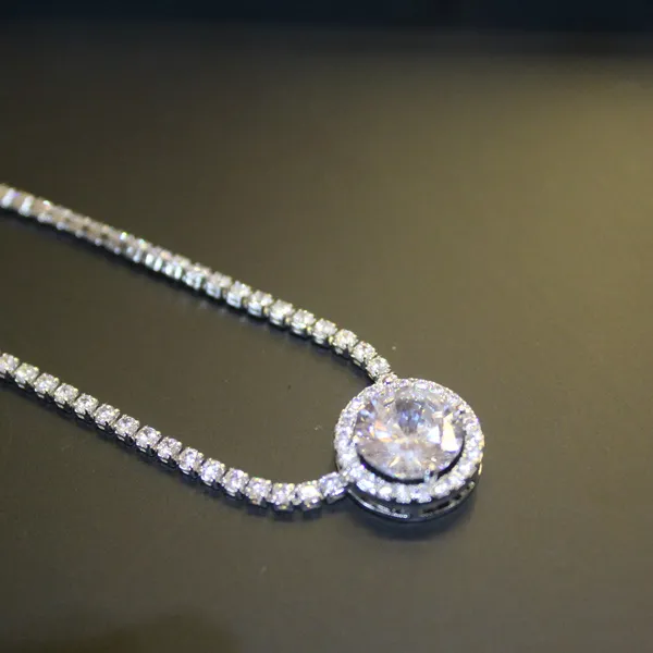 White_&_Silver_Premium_Brass_And_American_Diamond_Neck_Pendant_For_Women