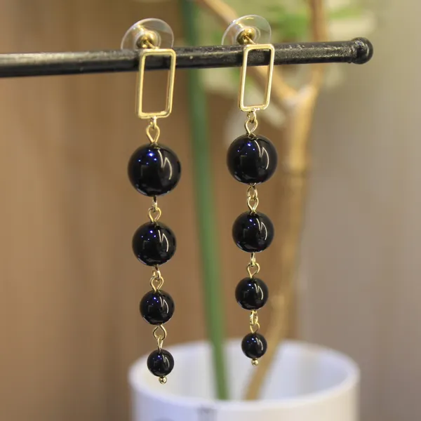 Black_&_Golden_Premium_Stainless_Steel_Korean_Earring_For_Women