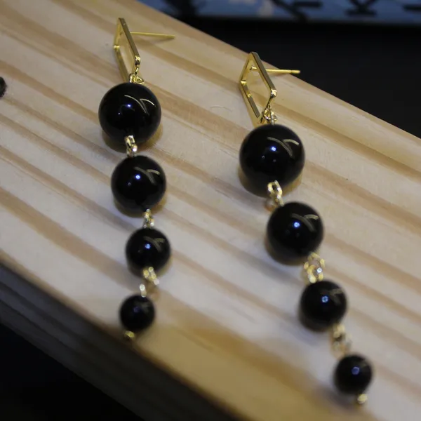 Black_&_Golden_Premium_Stainless_Steel_Korean_Earring_For_Women