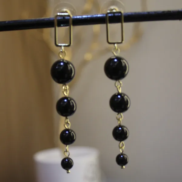 Black_&_Golden_Premium_Stainless_Steel_Korean_Earring_For_Women