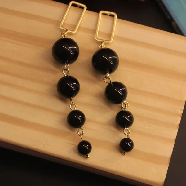 Black_&_Golden_Premium_Stainless_Steel_Korean_Earring_For_Women
