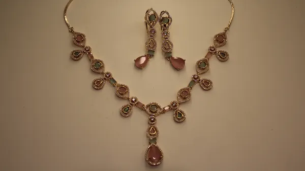 American_Diamond_Necklace_Set_For_Women