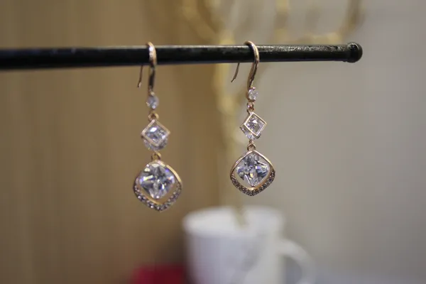White_&_Golden_Premium_Stainless_Steel_Western_Earring_For_Women