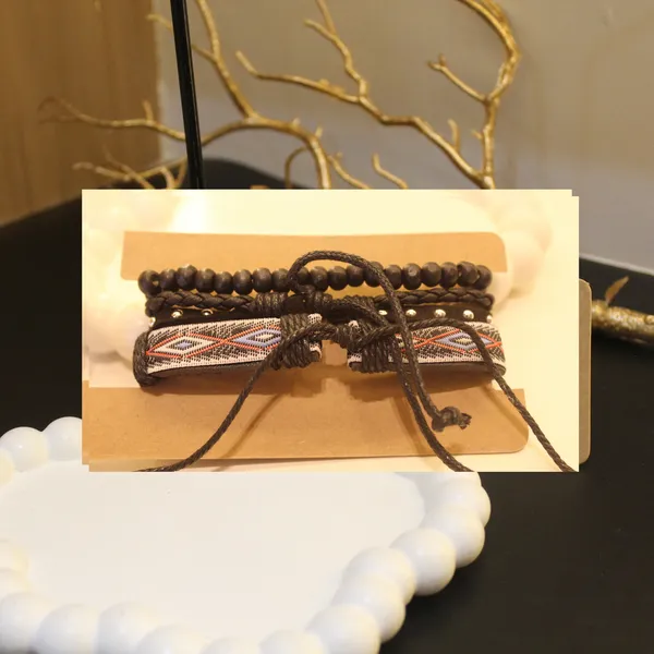 Multi-Layer_Leather_Wooden_Bead__Hand-Woven_Four-Piece_Men's_Bracelet