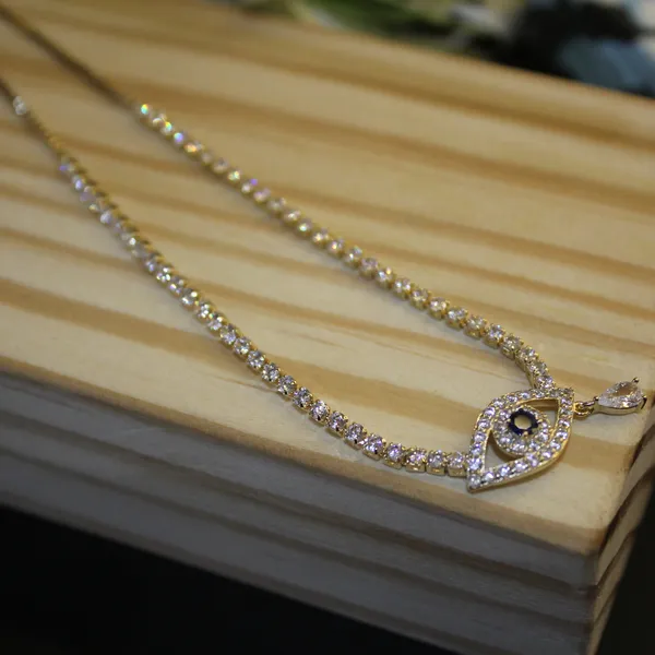 White_&_Golden_Premium_Brass_And_American_Diamond_Neck_Pendant_For_Women